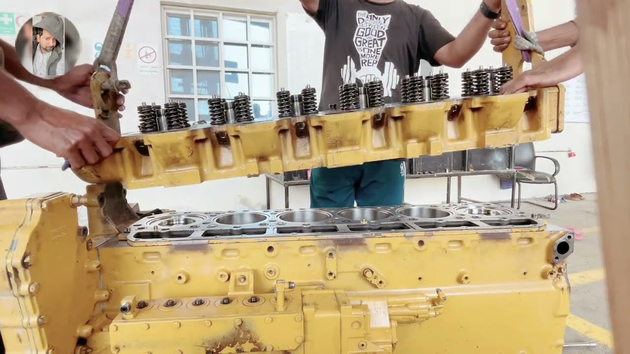 How To Install Cat 3406C Engine Cylinder Head & Bolt Torque (Part 6)