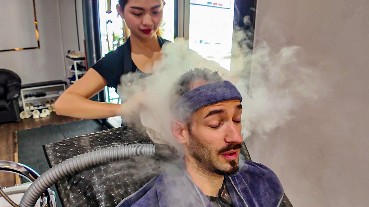 Innovative treatment: 1h Scalp Scrub | Ear Picking | Massage | Shave | ManiPedi - Pattaya 🇹🇭