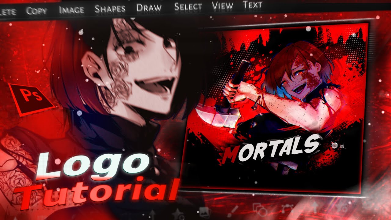 How To Make Logo On Android | Easy Anime Logo Tutorial On Ps Touch #animelogo #anime