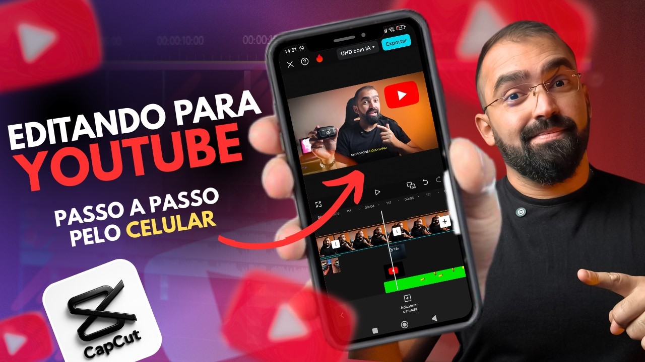 Como Editar Vídeos para YouTube pelo Celular – Mesmo Sendo Iniciante  (Tutorial CapCut)