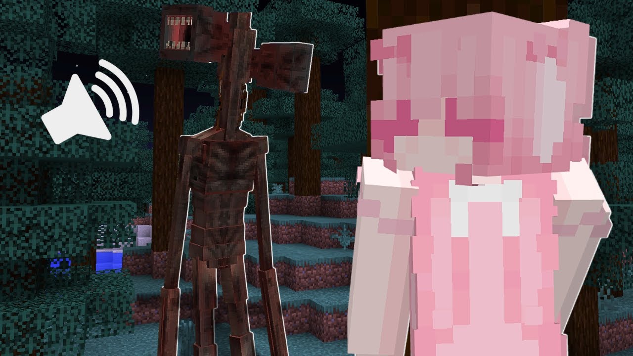 O SIREN HEAD EXISTE NO MINECRAFT E ELE TÁ ATRÁS DE MIM...