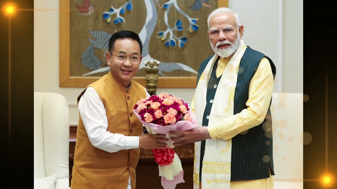 'मानवता अचम्मको' - SKM Party Song of Sikkim. Presented by Kenzong Bhutia/ singer Narayan Pathak. 