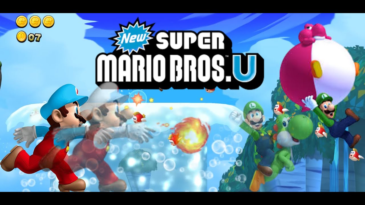 New Super Mario Bros U - World 3 Archipiélago de Amibar (Co-Op 100%)