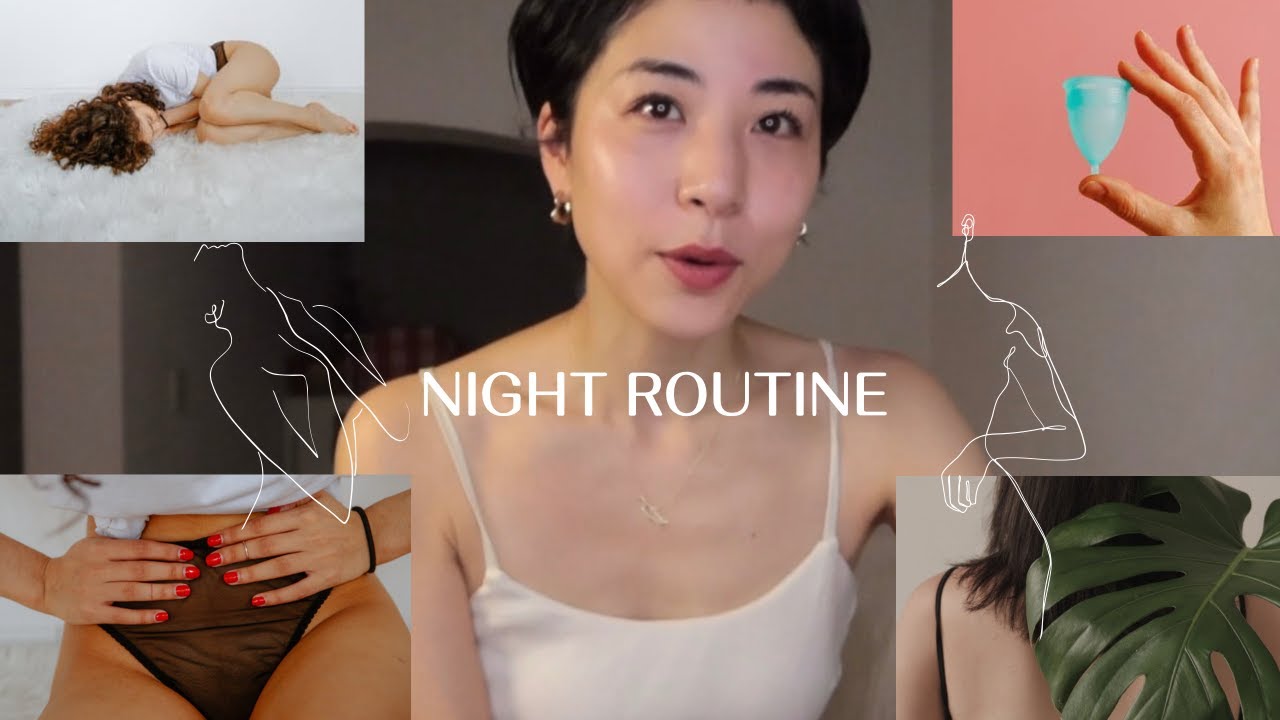 生理でしんどい時のナイトルーティーン🌙  スキンケアから泥のお腹パックまで！