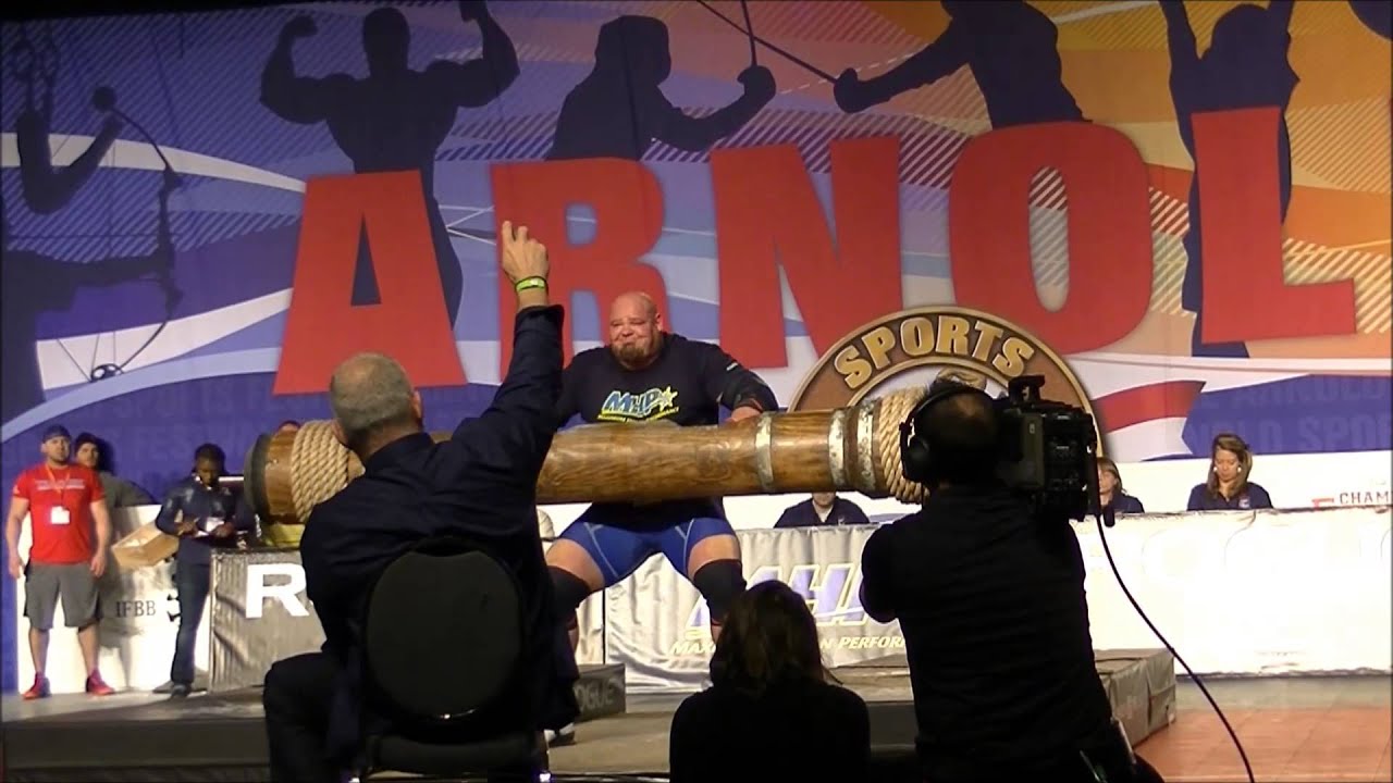 arnold classic 2015 strongman log press