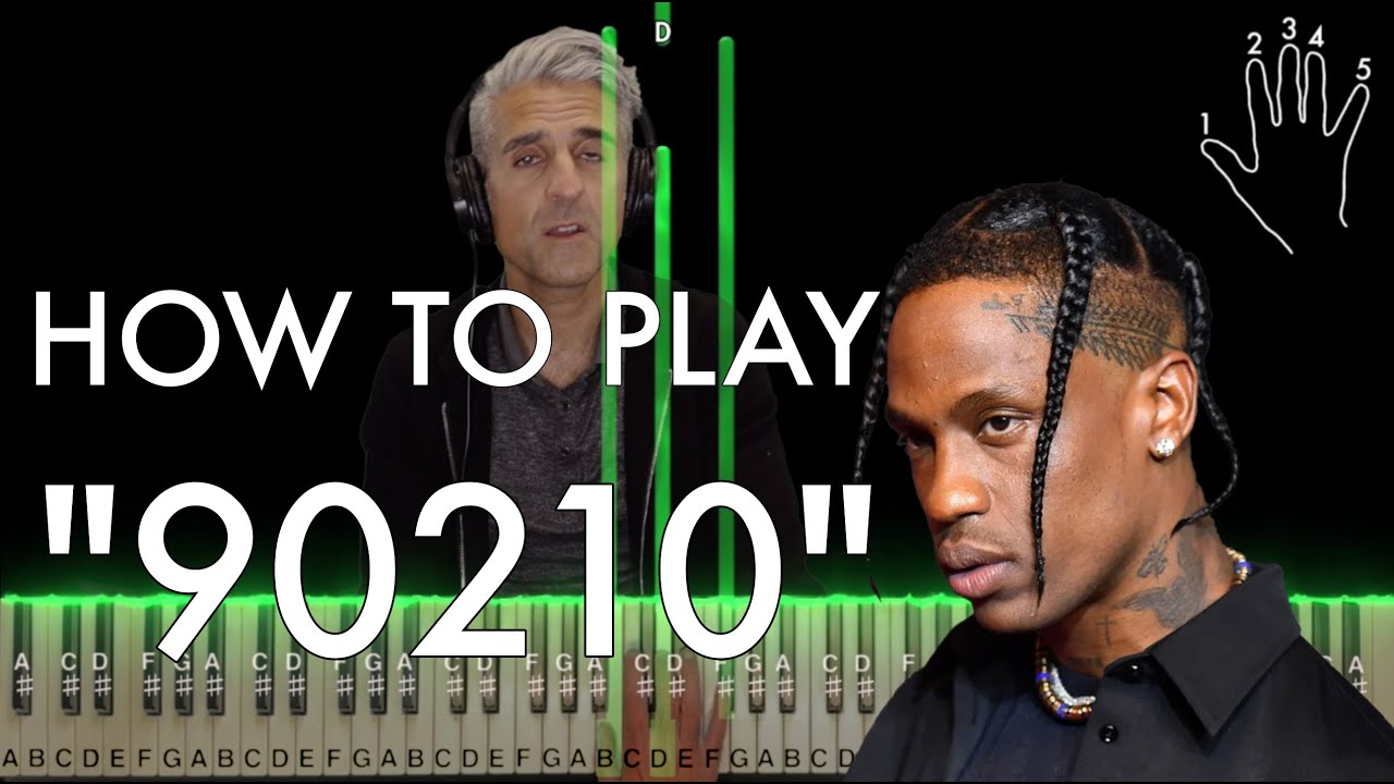 Трэвис Скотт — урок игры на фортепиано «90210»