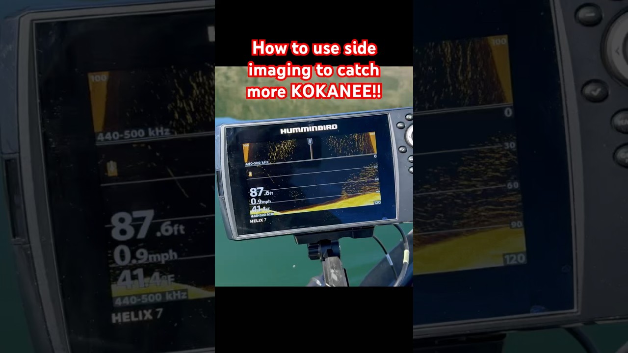 Kokanee Fishing with Humminbird Helix 7 Mega Side Imaging: A Game Changer #shorts