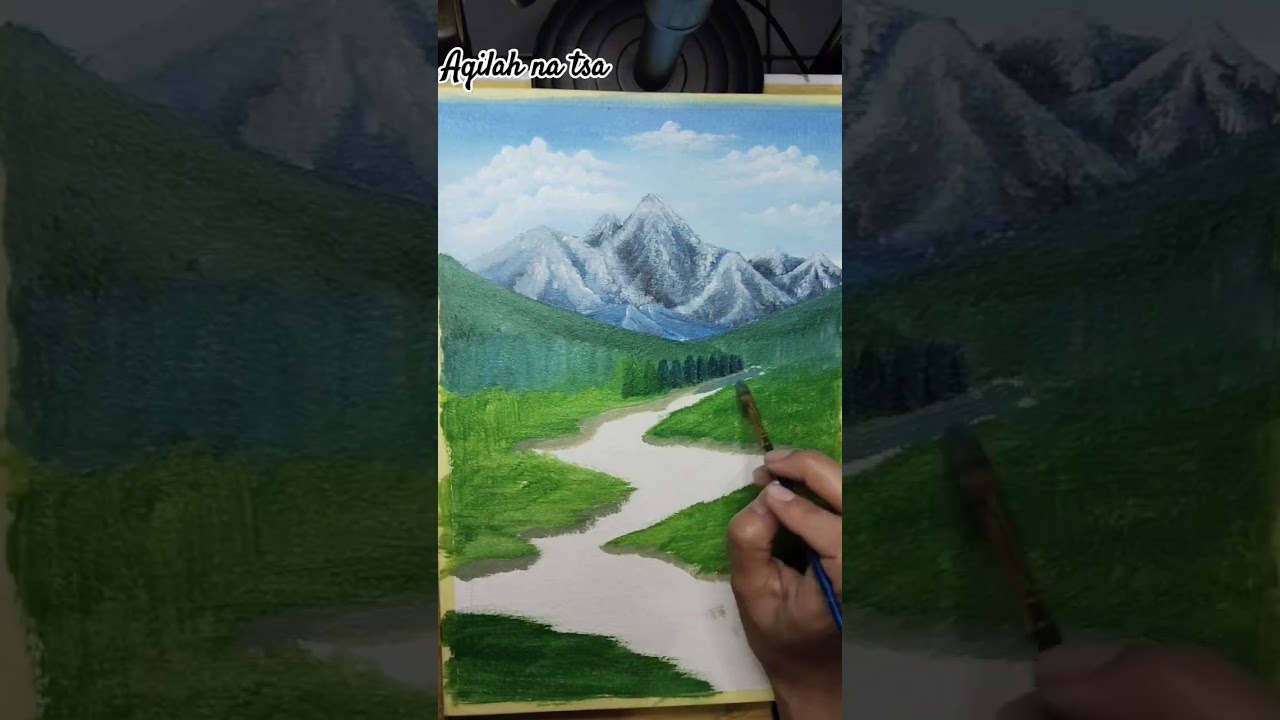 The Green scenery, all of green #painting #shorts