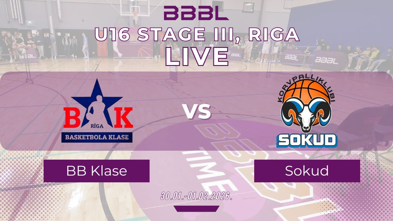 Basketbola Klase-2 2010 vs BC Kalev Cramo/KK Sokud 2010 | BBBL U16 | Stage III