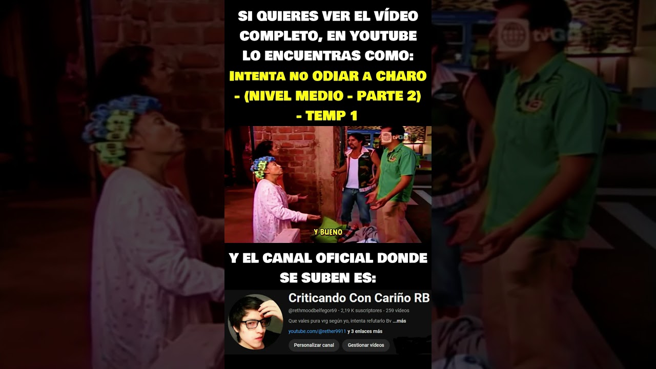 PUESTO N&deg; 22 INTENTA NO ODIAR A CHARO #Charo #Charito