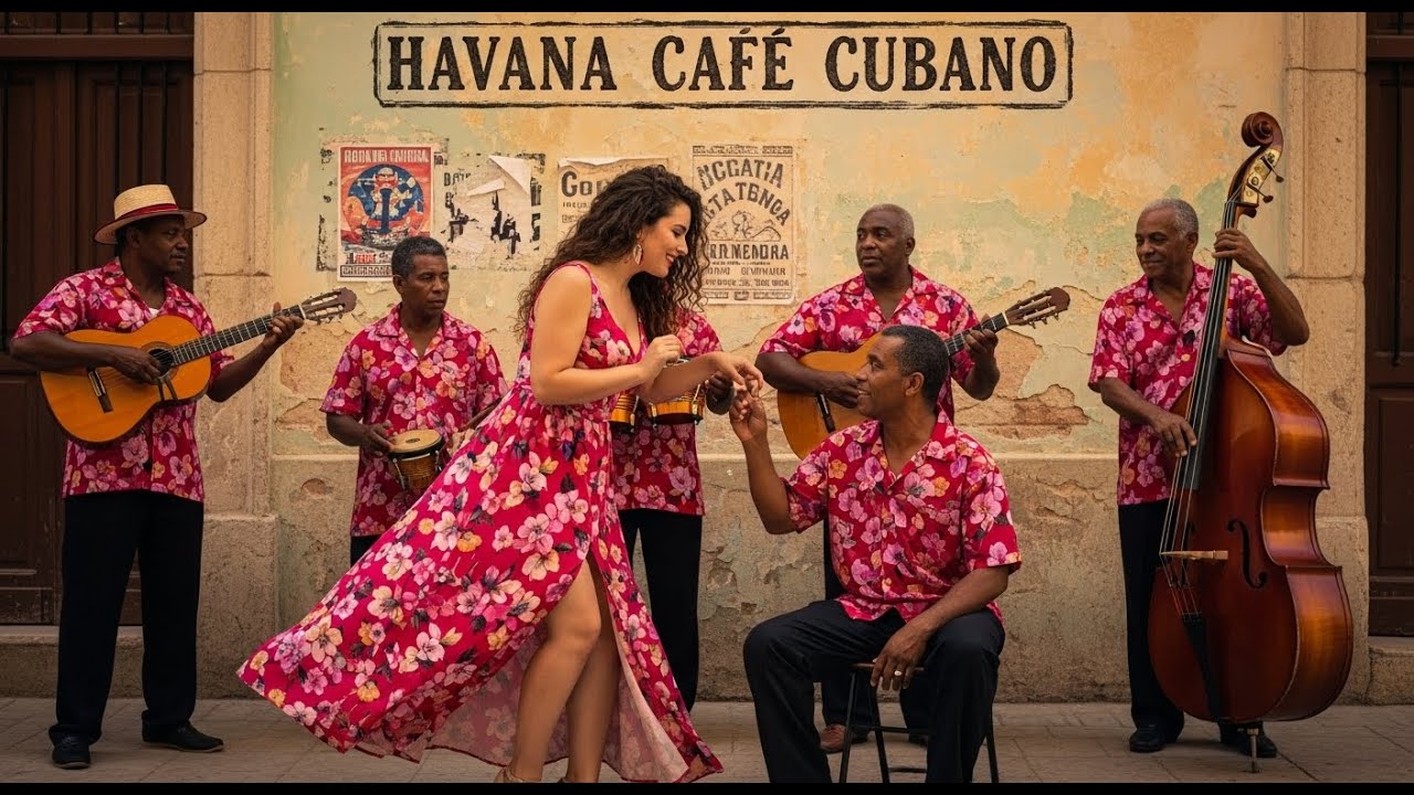 Café Cubano Music 🎹: Caribbean Café Nights & Gentle Piano Jazz • mix52