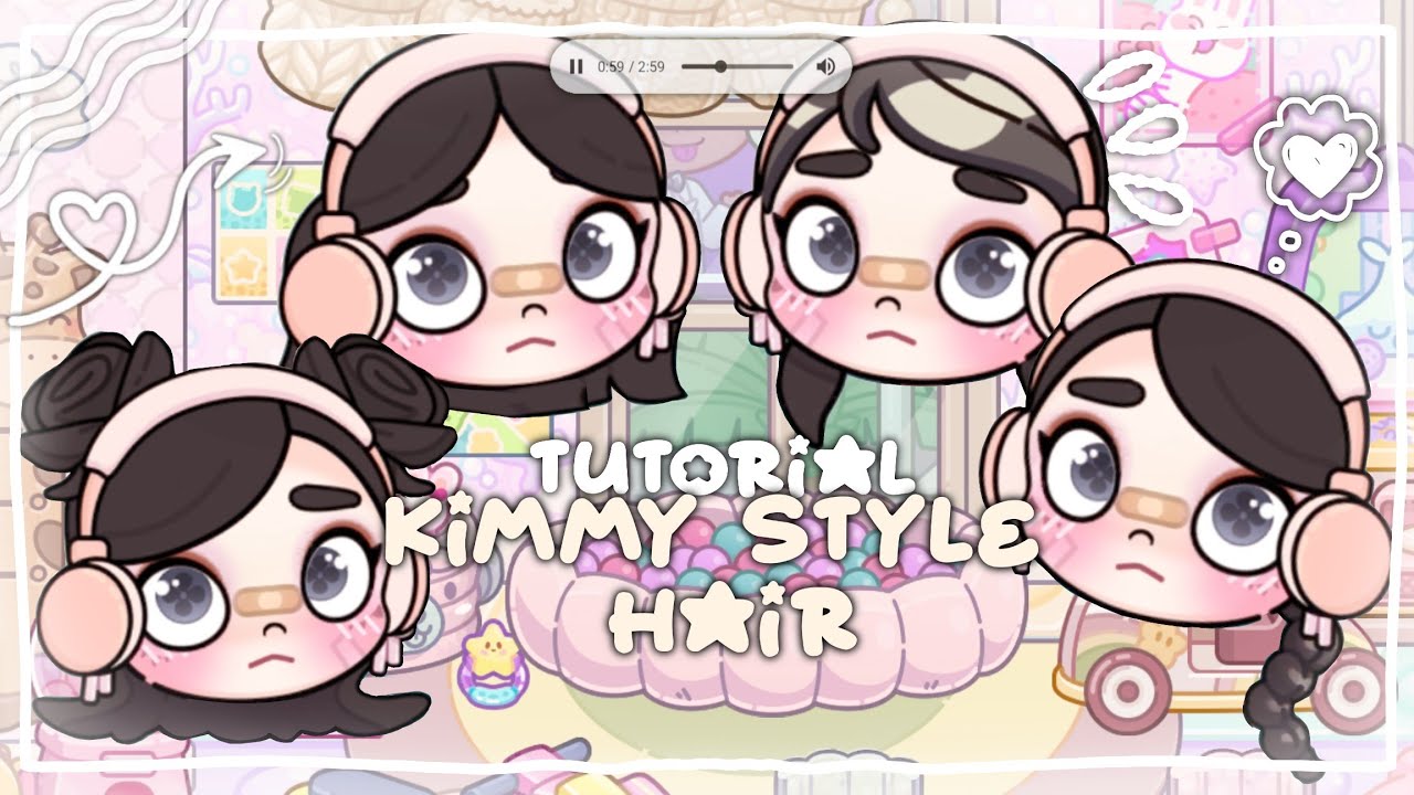 TUTORIAL KIMMY HAIR STYLE?? || AVATAR WORLD || TUTORIAL VIDEO'S
