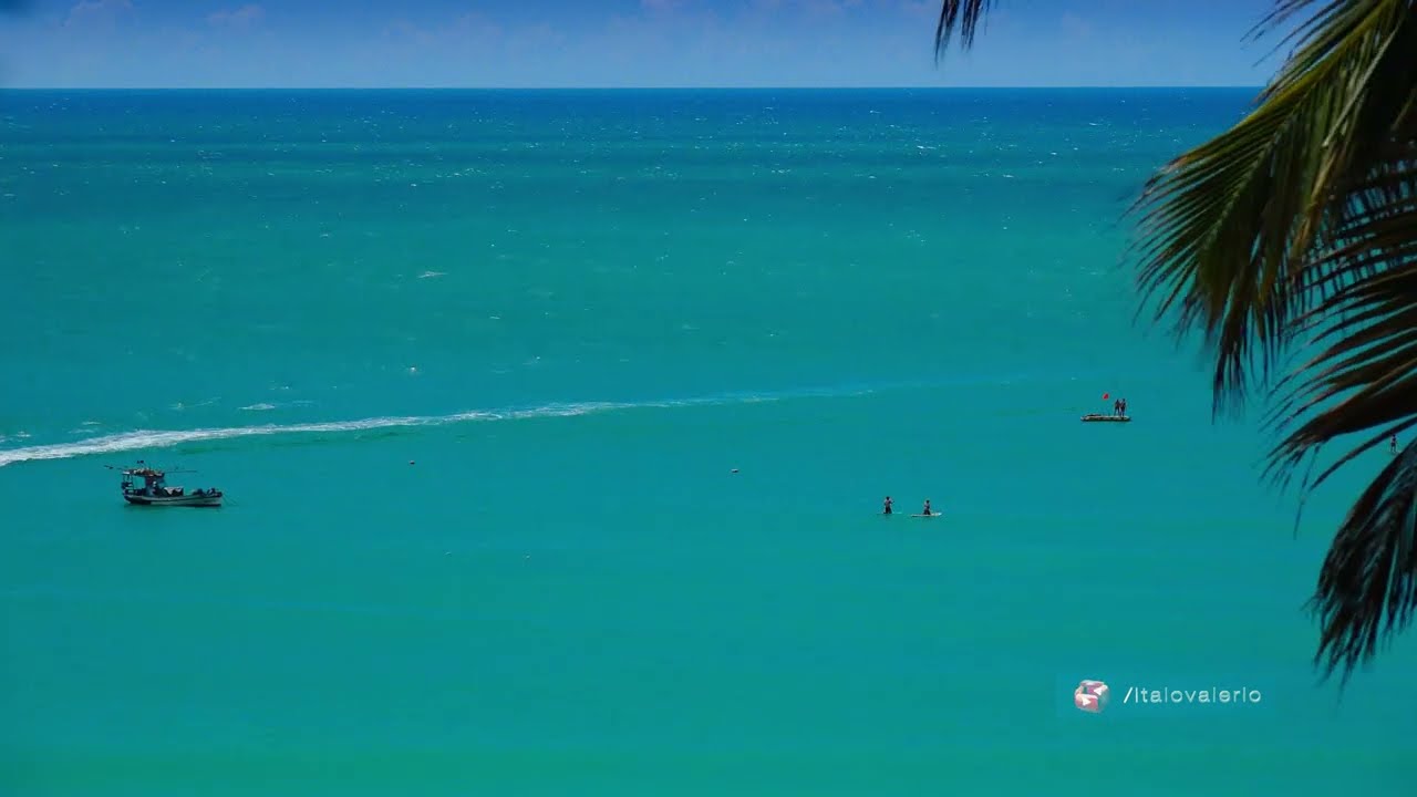 Brasil, Natal, Ponta Negra beach 4K 29 min nature sound screensaver Live wall paper High Colors ASMR