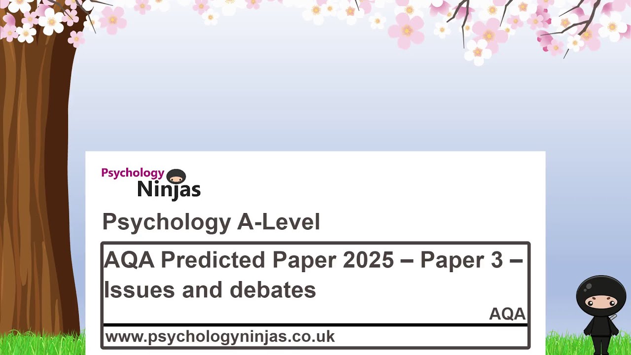 AQA Predicted Paper 2025 – Paper 3 – Issues and debates