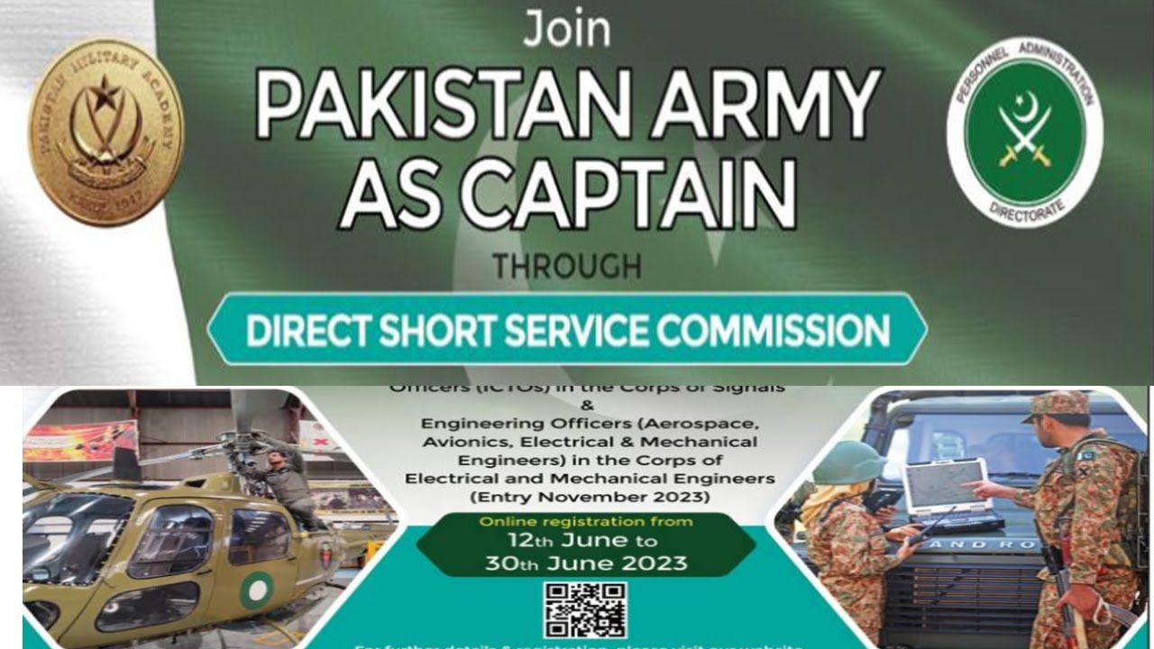 Join Pak Army As Captain 2023 Short Service Commission Online Registration | InfoUstaad