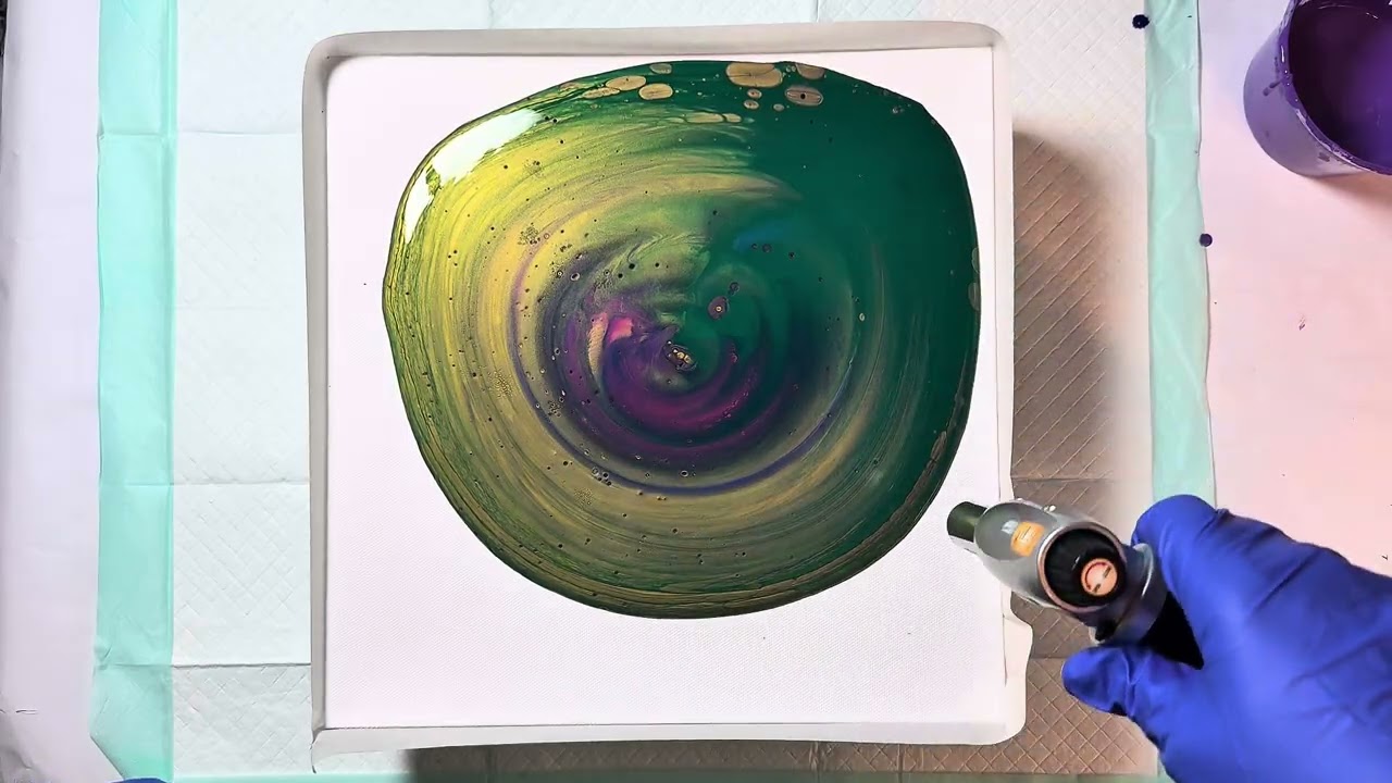 Crazy Color Combo ~ Acrylic Pour Fluid Art 🎨 Funnel Technique 