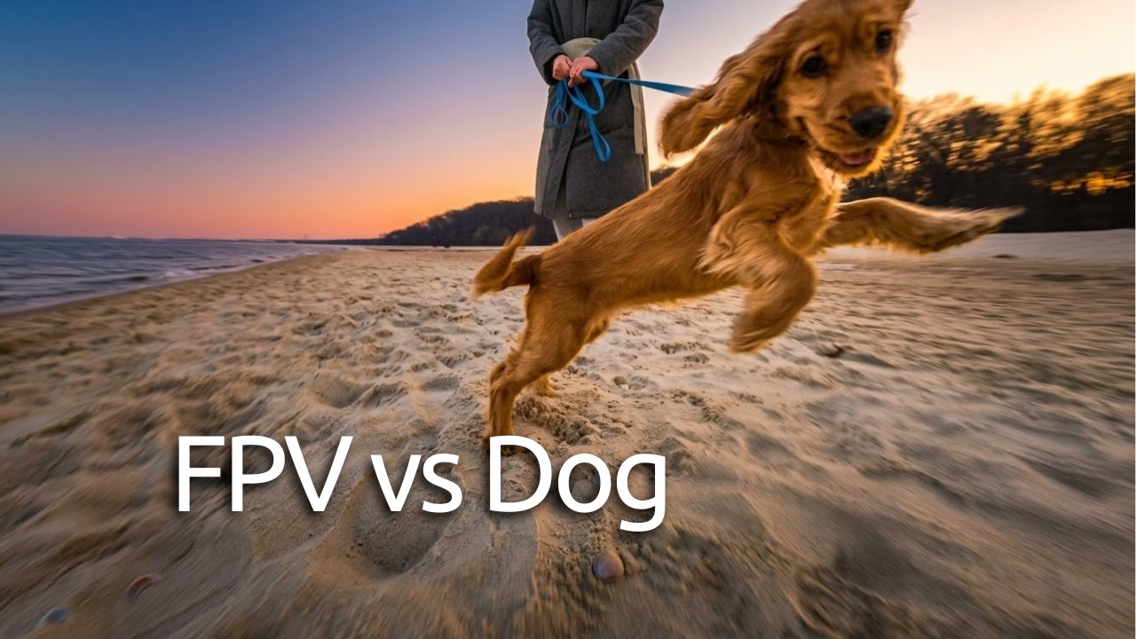 Chasing Joy: FPV Sunset Flight with my Dog
