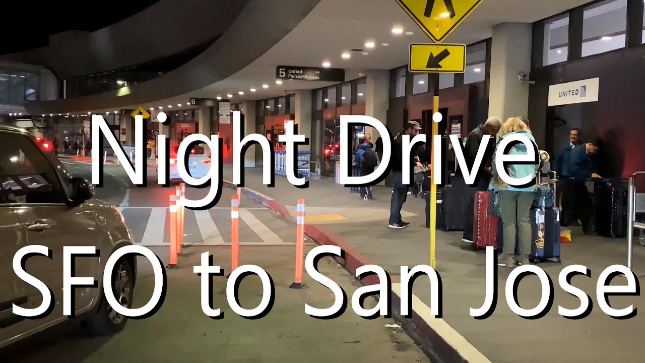 [4K] 🌃 8:30 PM Night Drive: SFO to San Jose via US-101 | Scenic Silicon Valley Tour at 2x Speed