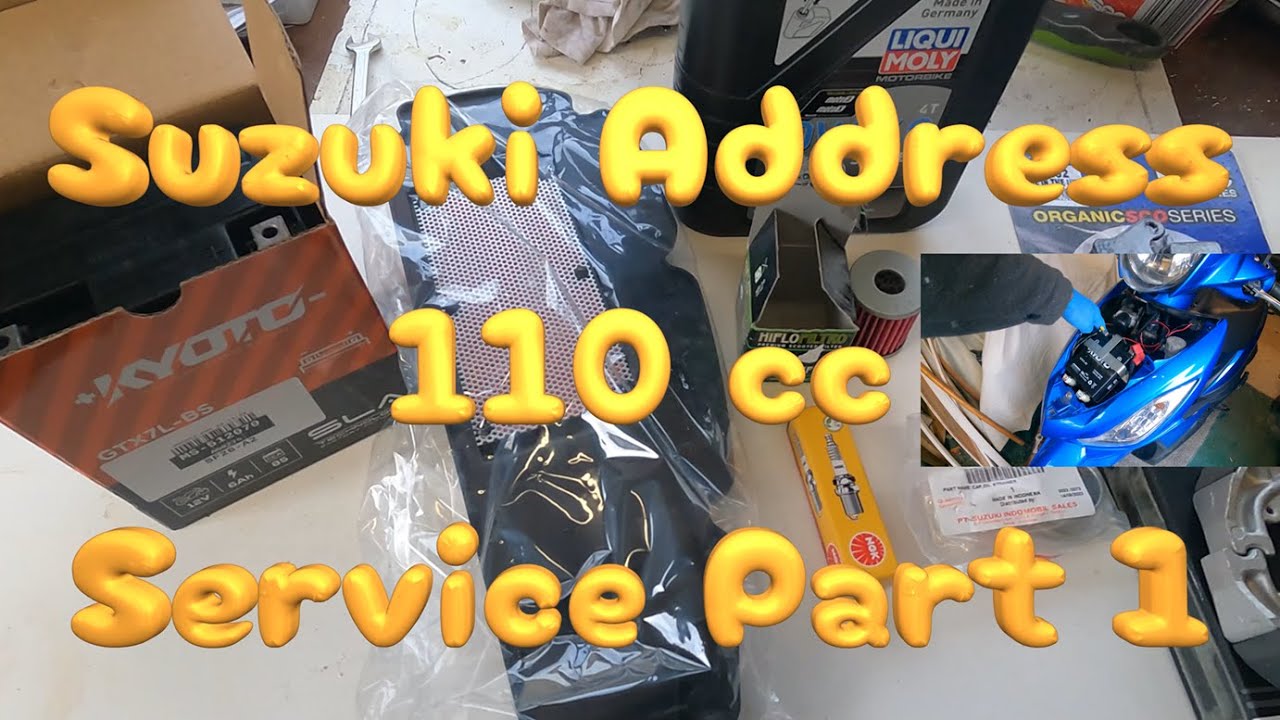 Suzuki Address 110 Scooter Service Part 1