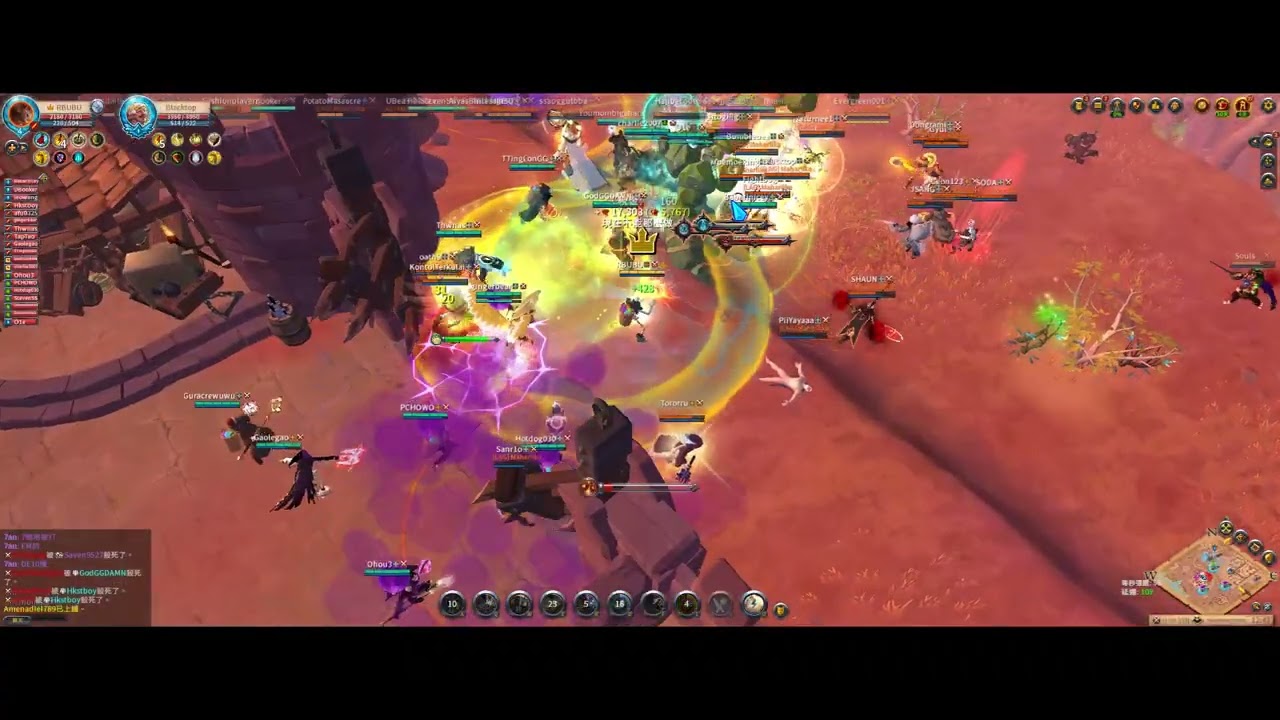 Albion Online  mx 2de vs maha14de  Dawnsong call 火鳥