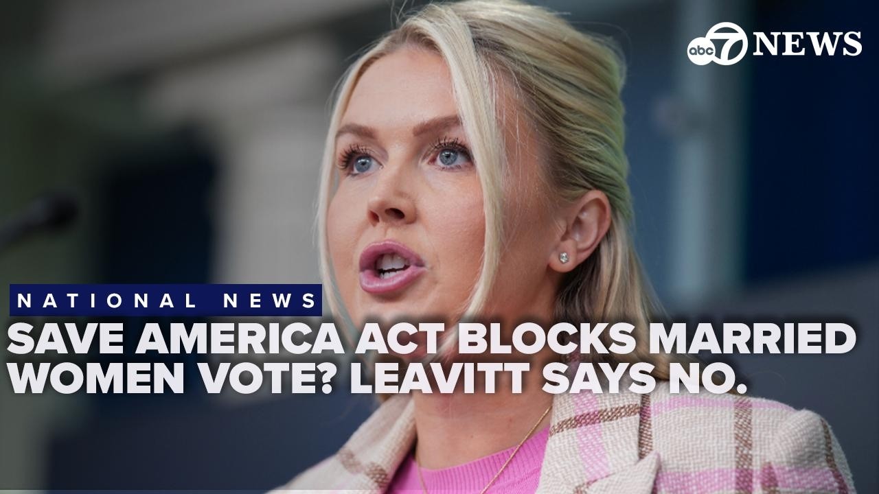 Ливитт утверждает, что заявление о том, что закон SAVE America Act блокирует право голоса замужни...