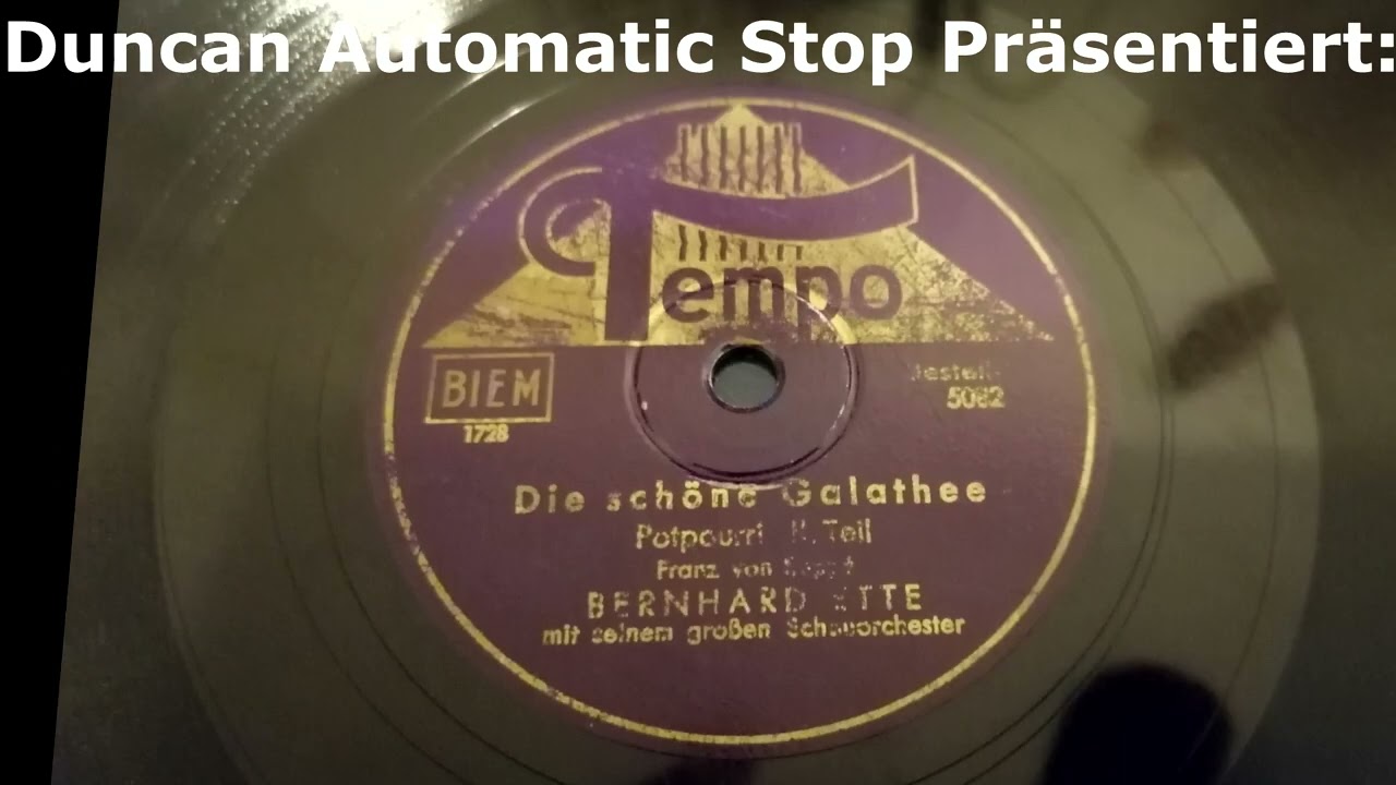 (1941) Die schöne Galathee - Bernhard Ette mit seinem grossen Schauorchester