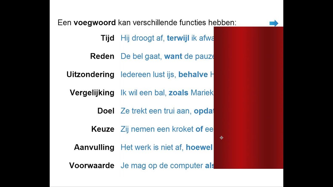 Wat zijn voegwoorden?