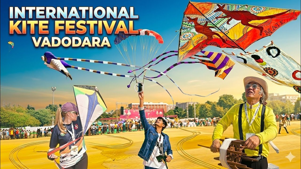 Vadodara Kite Festival 2026 l Vadodara International Kite Festival l Kite Festival Vadodara l Vlog l
