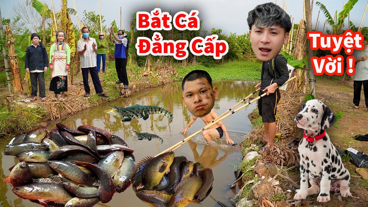 Hậu Cáo - Rủ Anh Em Bắt Cá Cực Phê Dưới Đáy Ao