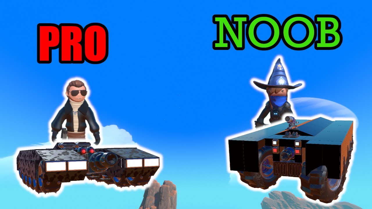 'NOOB' vs 'PRO' Tank BATTLE! [Trailmakers Multiplayer]