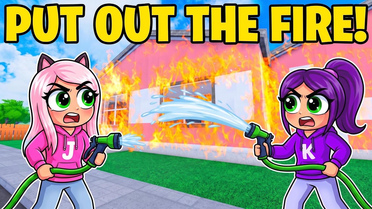 We put out the FIRE at our neighbor's house | Roblox