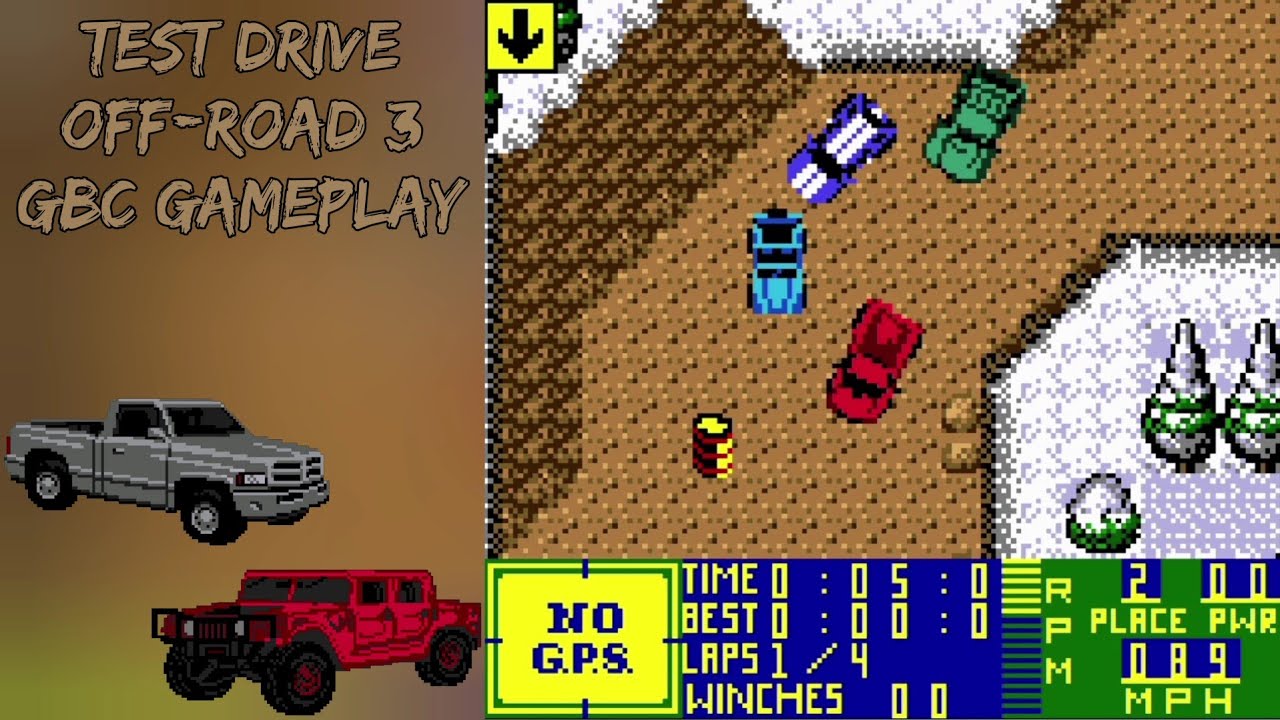 Test Drive: Off-Road 3 - GBC Gameplay
