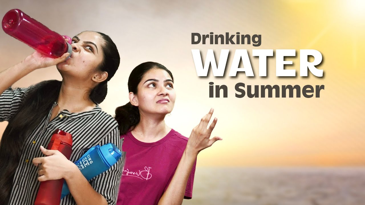 Drinking Water in Summer || Niha Sisters Clips || Telugu || Comedy || Clip 67