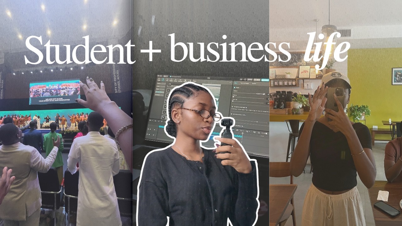 life as a student entrepreneur in Ghana vlog | Feb | balancing school + visiting my brother + church