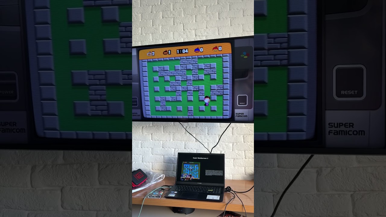 Dia de cl&aacute;ssico! Super bomberman 3 #bomberman #snes #gameplay #videogames #games