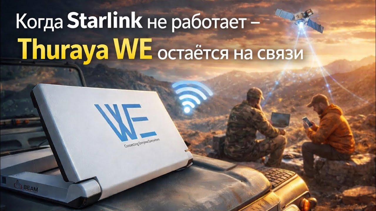 Там, где не работает StarLink - работает Thuraya WE | Спутниковая связь без границ