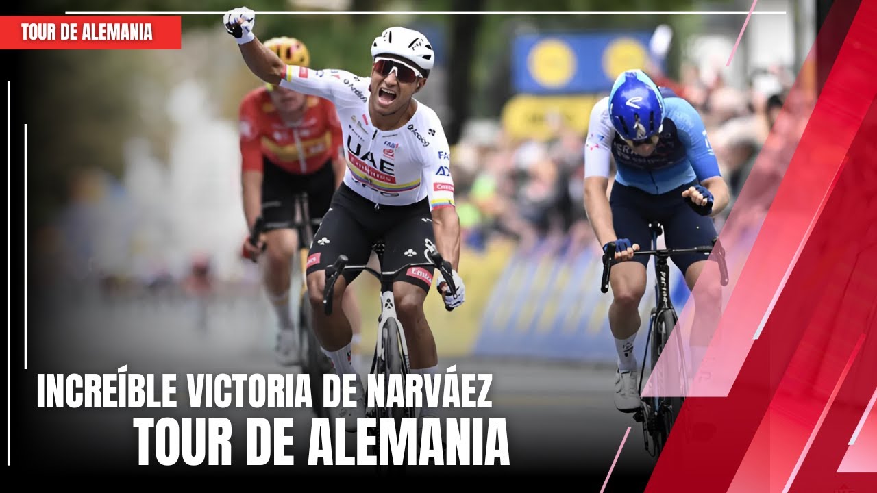 INCRE&Iacute;BLE victoria de Jhonatan Narv&aacute;ez en el Tour de Alemania | Etapa 2