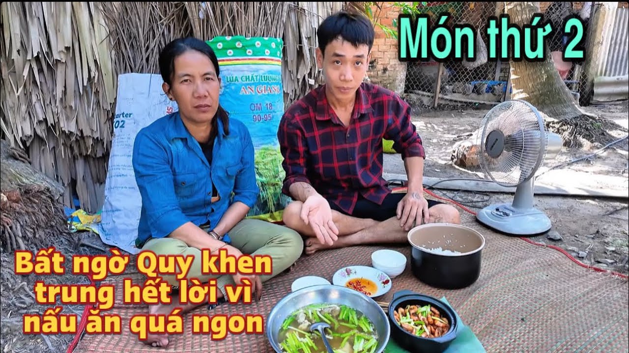 Bất ngờ trung nấu món ngon đãi Quy khiến Quy rất bất ngờ vì trung quá giỏi #ü60 