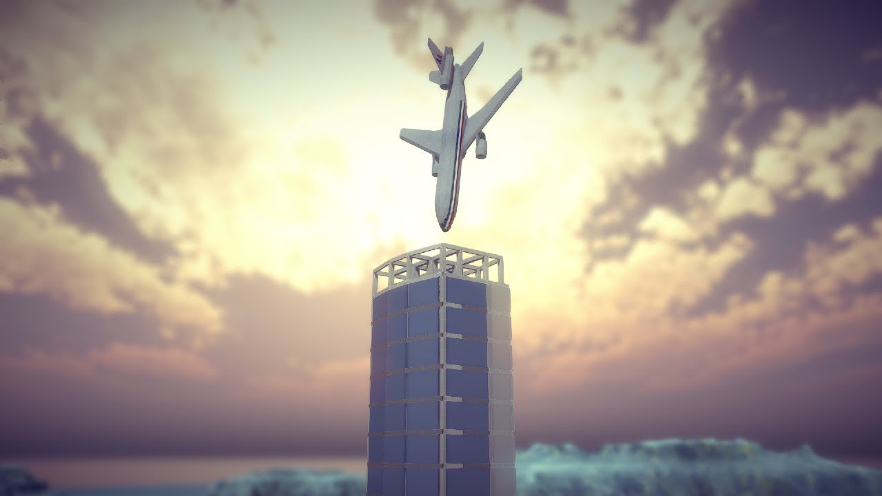 Nose diving into buildings | Feat. DC 10 | Besiege