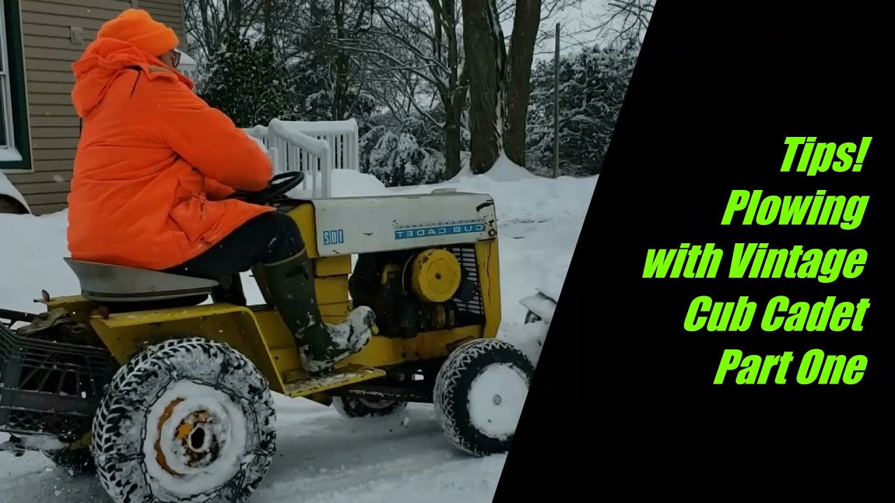 Tips for Plowing Snow with your Cub Cadet Part One