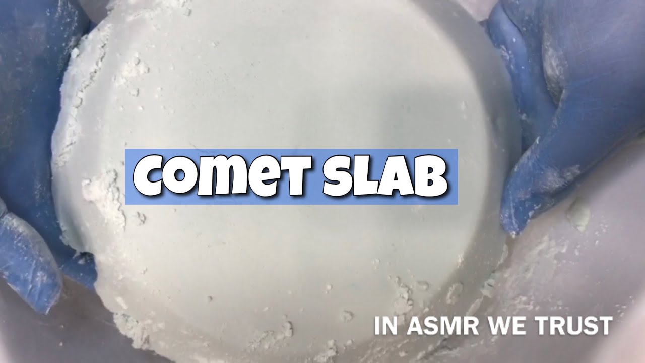ASMR 🥏 My First Comet Slab (No Sponges) || Slab to Crumbles || Oddly Satisfying