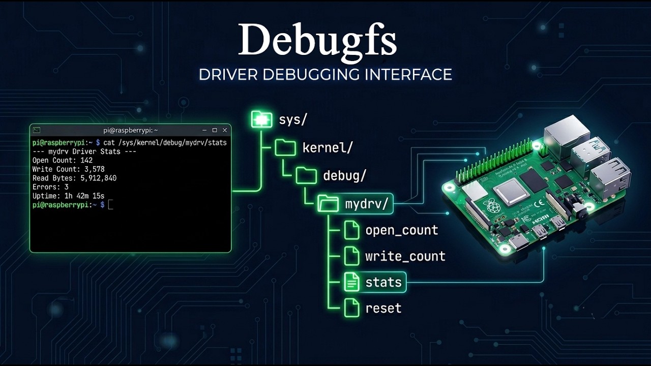Интерфейс Linux Debugfs | Интроспекция в реальном времени и отладка драйверов | Разработка LDD на...
