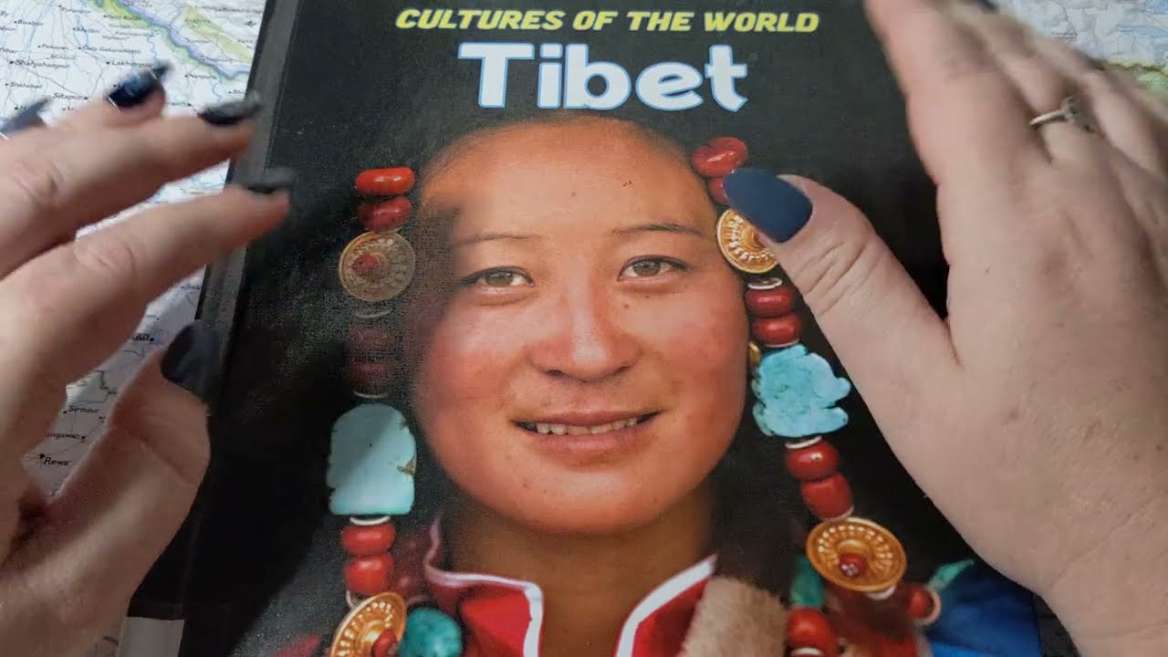 ASMR ~ Facts about Tibet ~ Soft Spoken Page Turning