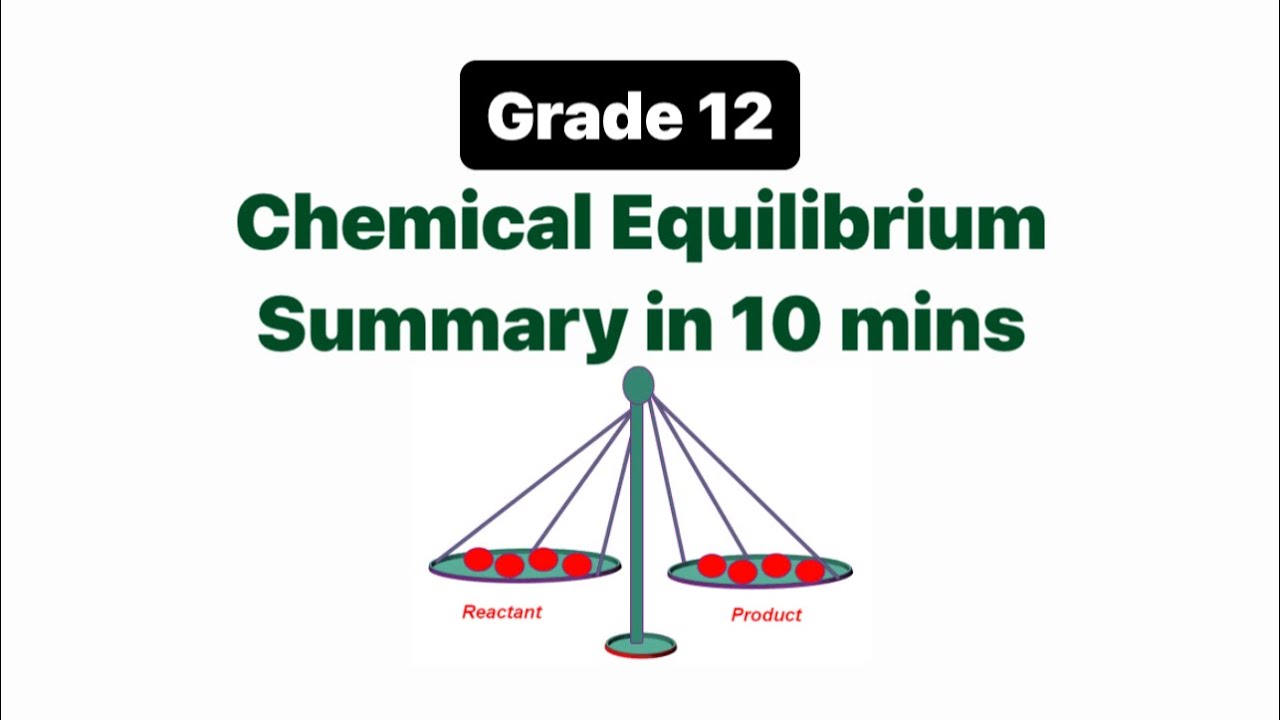Grade 12 Chemical Equilibrium | Summary in 10 minutes