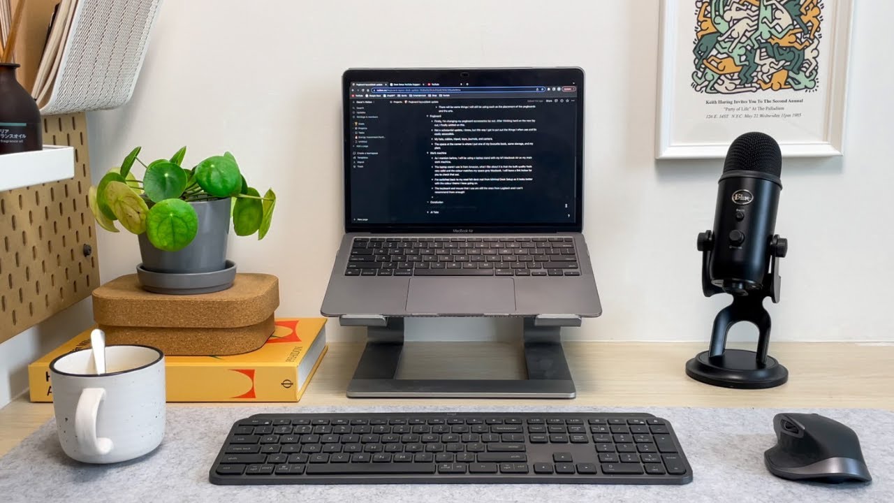My Desk Setup (Mini) Makeover | A laptop only work station