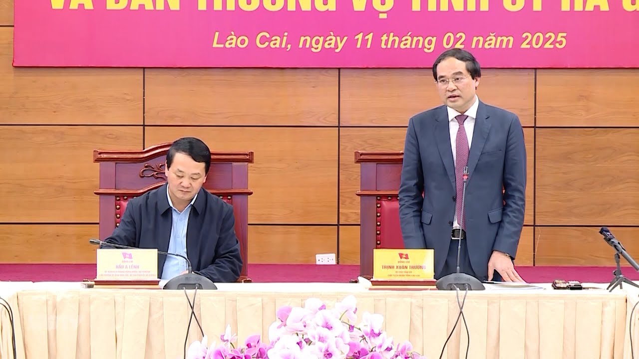 Đoàn công tác tỉnh Hà Giang làm việc với tỉnh Lào Cai