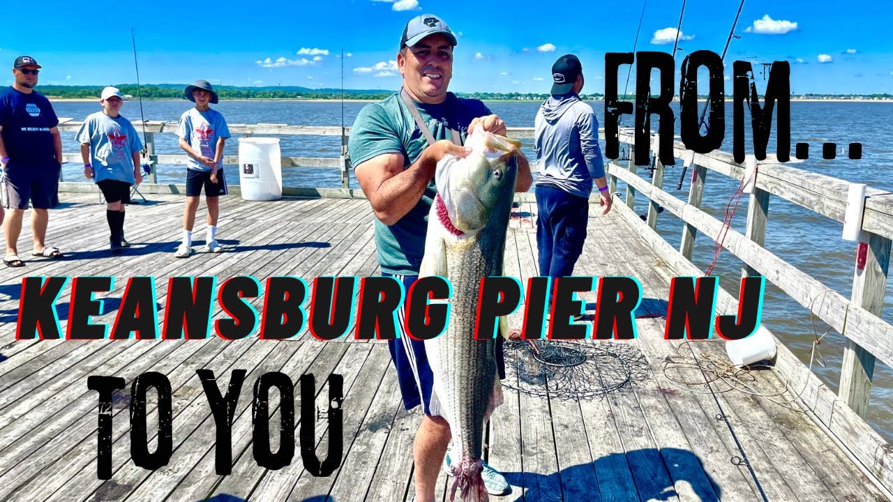 From... Keansburg Pier NJ to you #fishing #stripedbass #njfishing