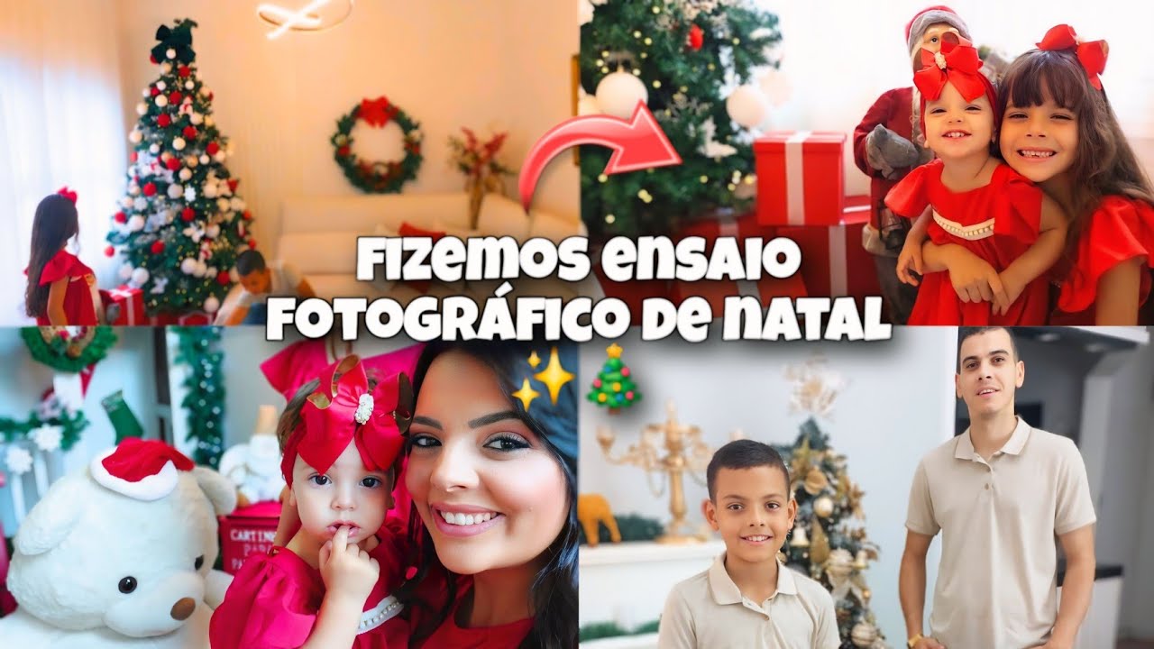 VLOG - FIZEMOS UM ENSAIO FOTOGRAFICO DE NATAL EM FAMÍLIA e compramos os paletes.🎄😍✨️❤️