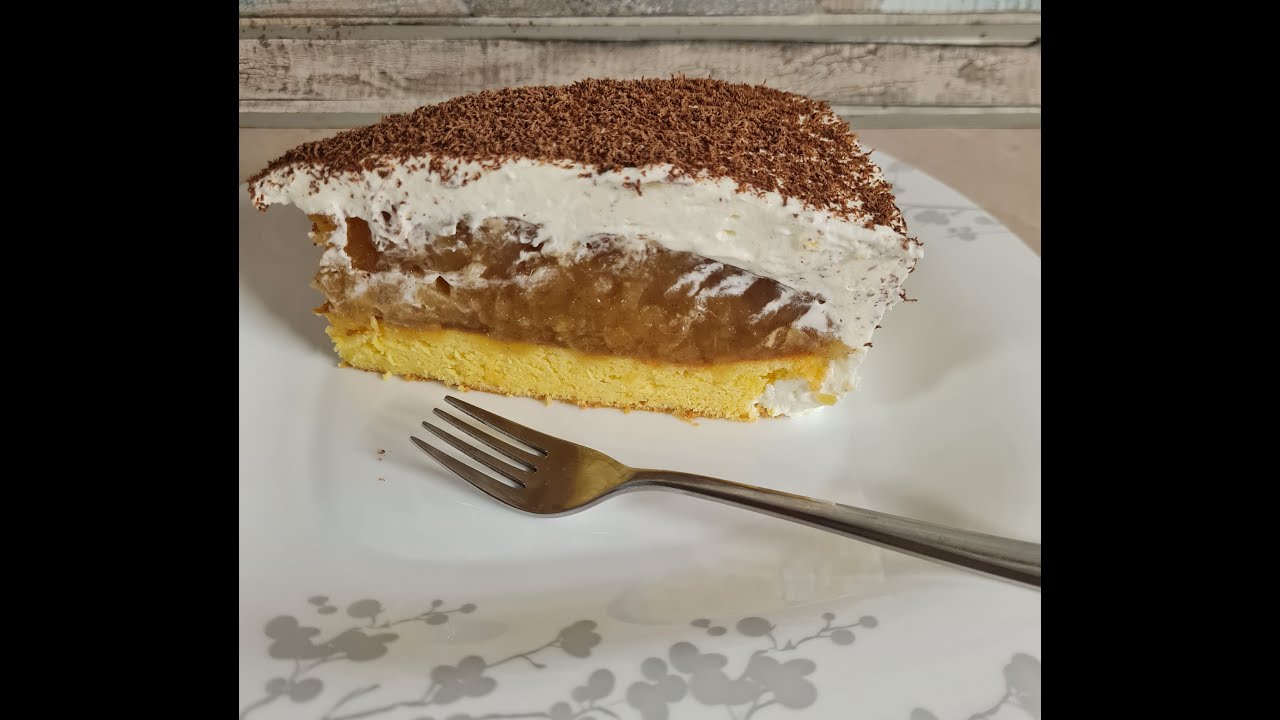 Sočna jabolčna torta s pudingom, torta sa jabukama, apple cake