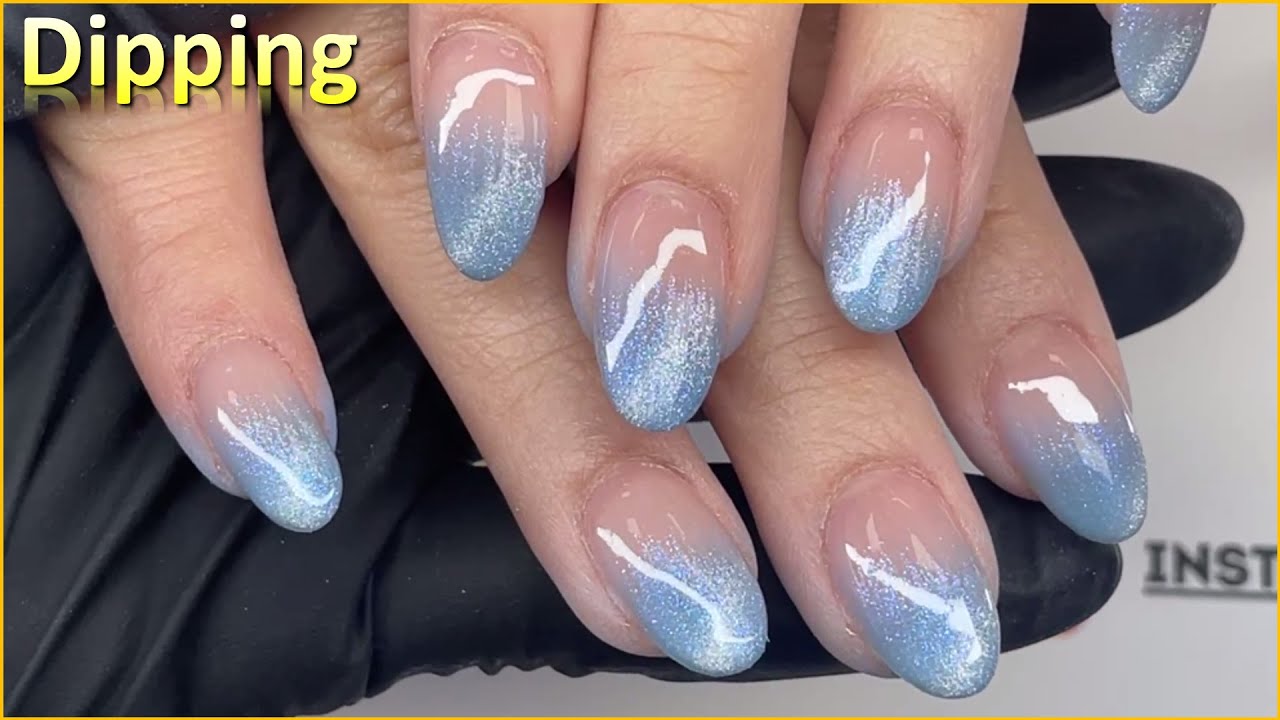 Từng bước Dip trên móng ngắn - Ombre base coat | Christine Lam